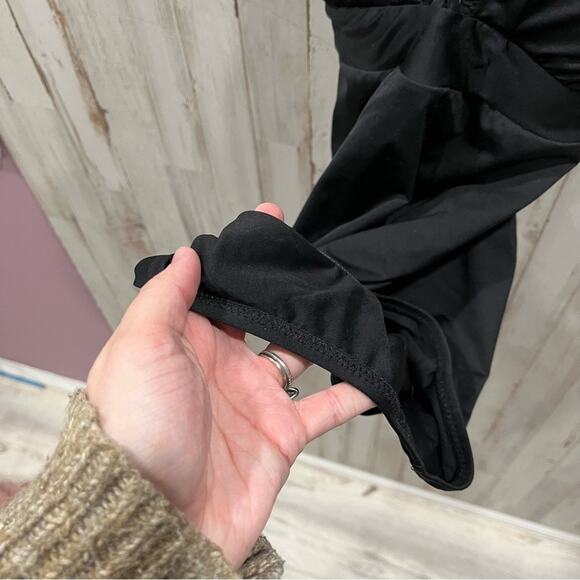 A Pea in the Pod Criss Cross One Piece Maternity Swimsuit in Black - Picture 5 of 7